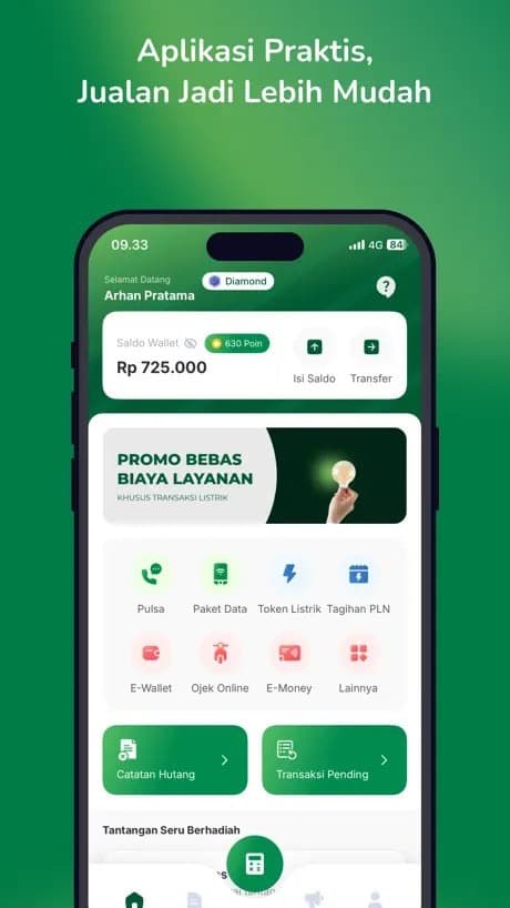 Bisadagang — layar aplikasi 2